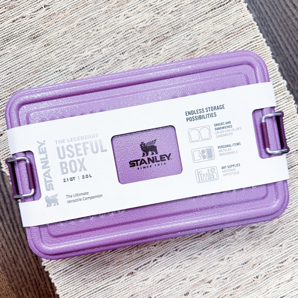 NWT STANLEY CLASSIC LEGENDARY USEFUL BOX | 2.11 QT Hammertone Lilac